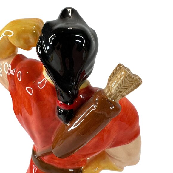 Disney Gaston Beauty and The Beast Villain Vintage Ceramic Figurine‎ 8.5" Tall - Picture 6 of 14